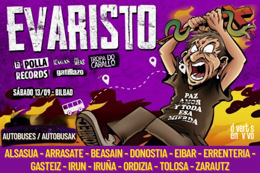 Concierto de Evaristo en Bilbao